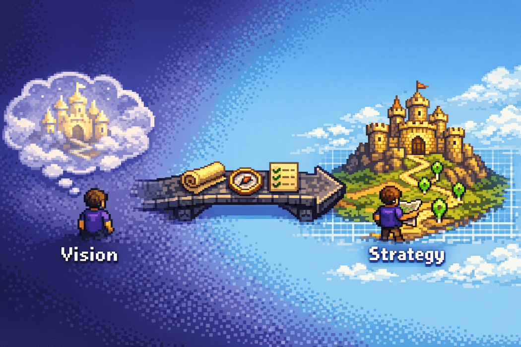 Product Vision vs Product Strategy: a dream becomes a plan through strategy