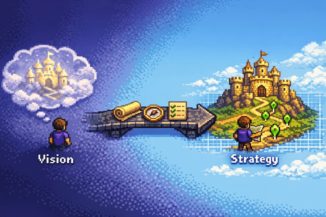 Product Vision vs Product Strategy: a dream becomes a plan through strategy
